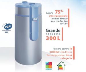 Chauffe eau thermodynamique "Cylia Air 300L"