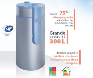 Chauffe eau thermodynamique "Cylia Air 300L"