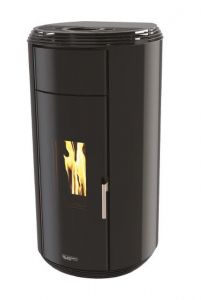 Poele Ã  granulÃ©s sans electricitÃ© rond Laminox idro Jessica Natural  9 Air Glass