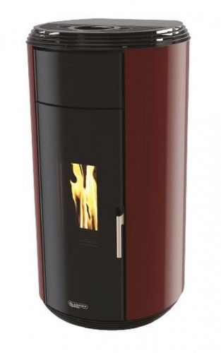 Poele à granulés sans electricité rond Laminox idro Jessica Natural 9 Air Glass